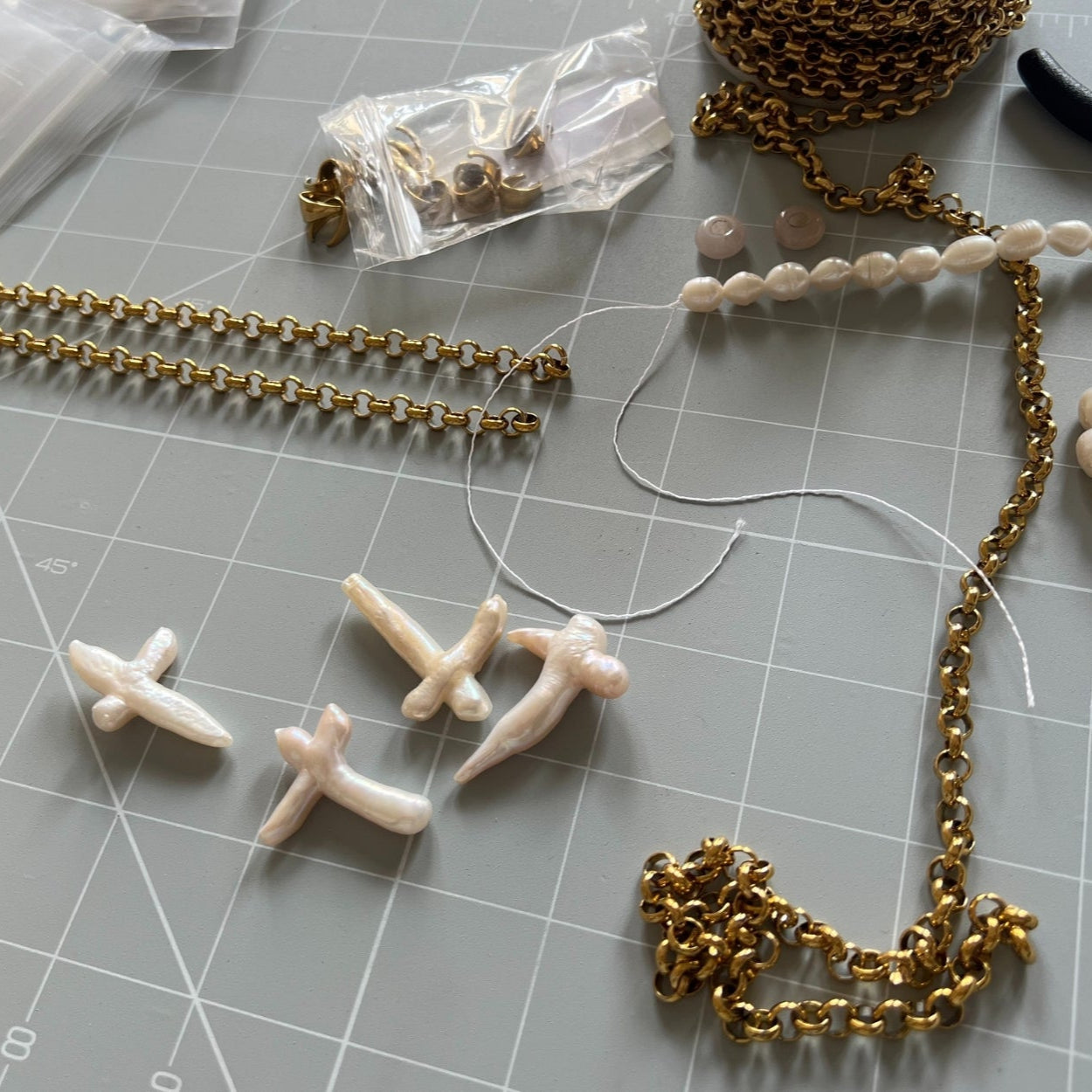 Ciondolo Ancora Perla