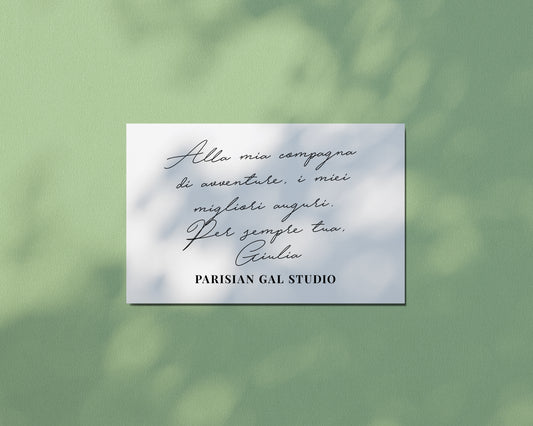 GIFT BOX + BIGLIETTO DI AUGURI