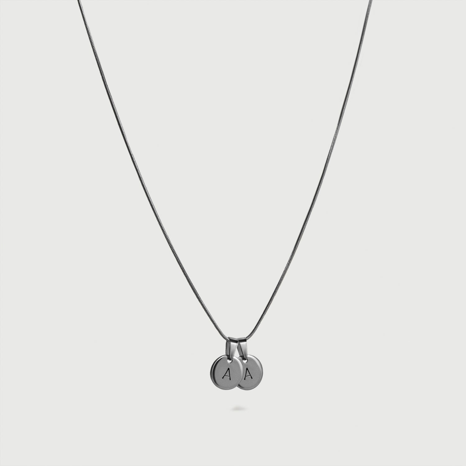 Line Necklace - Doppio Ciondolo